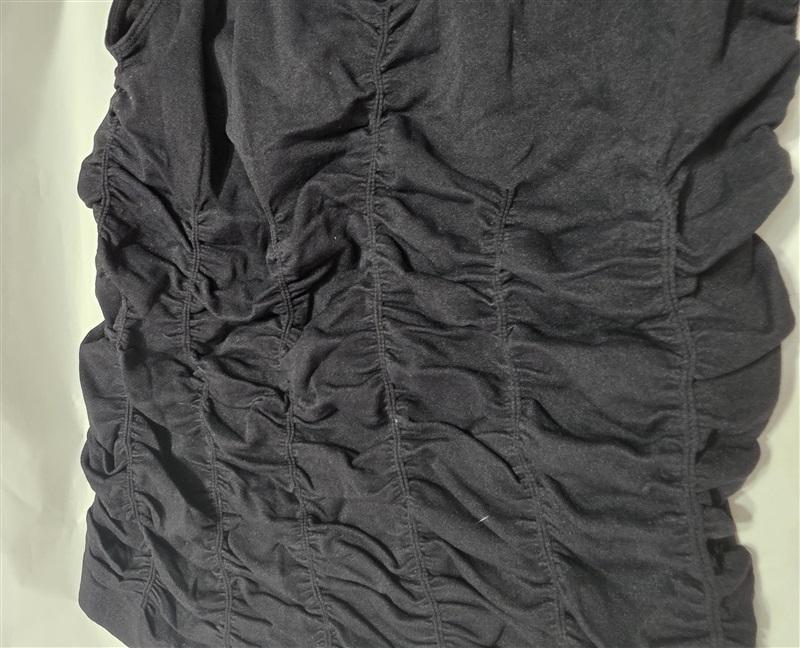 NWOT Last Tango S/M Ruched Seamless Black Sleeveless Top 132452