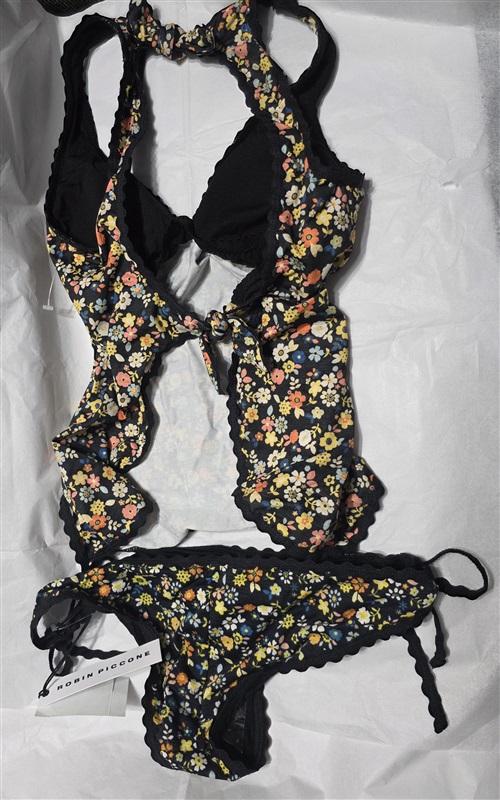 NWPT Robin Piccone Sabina M Floral Tankini Swim Top & Tie Side Bottom 132457