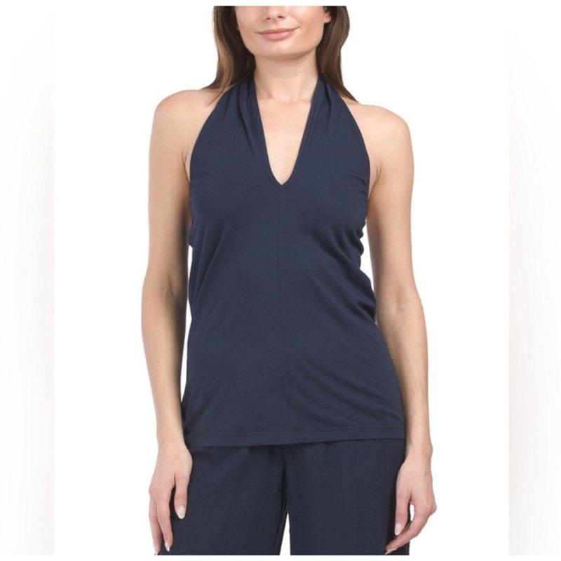 NWOT Michael Stars L Maxine Wear 2 Ways Halter Twist Top 132460