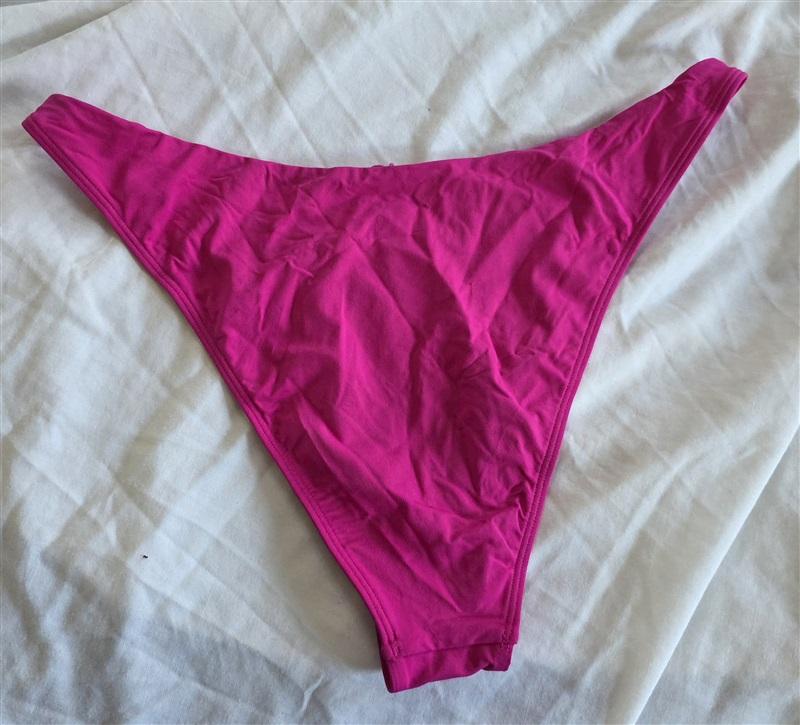 NWOT L*Space XL Ziggy BITSY Bottom Heart Sides Bikini Swim Pink 132466