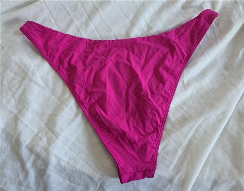 NWOT L*Space XL Ziggy BITSY Bottom Heart Sides Bikini Swim Pink 132466