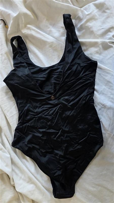 NWOT Boston Proper Amita Naithani M Pearl & Rhinestone 1PC Swimsuit 132472