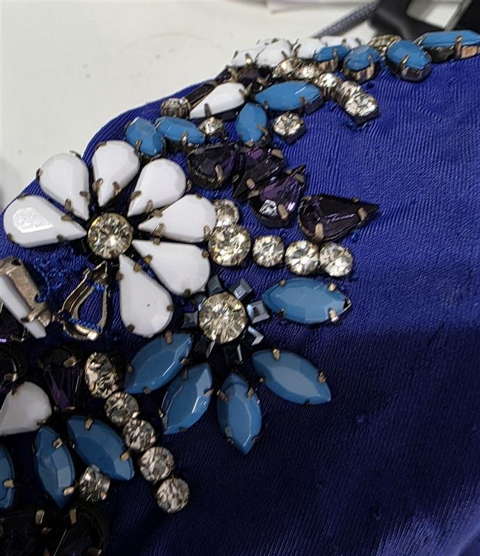 NWOTD Boston Proper Amita Naithani S Embellished Plunge 1PC Swimsuit 132473