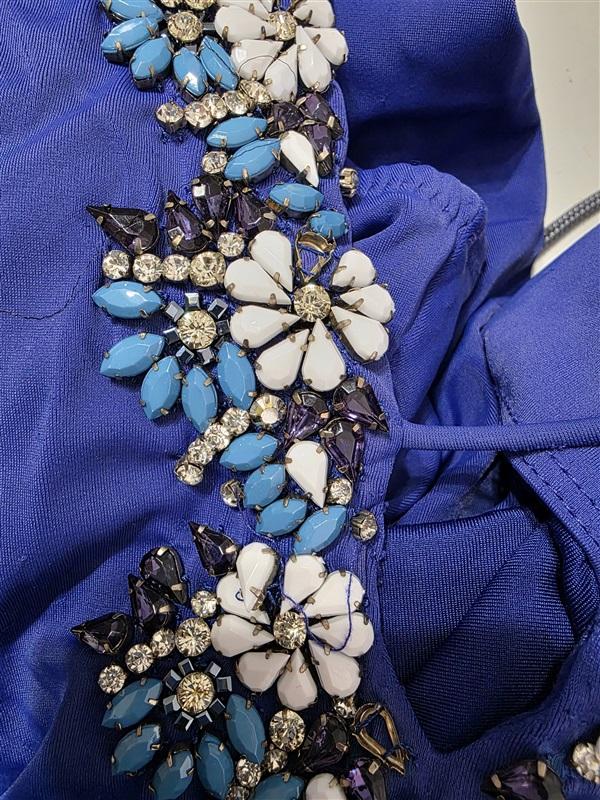 NWOTD Boston Proper Amita Naithani S Embellished Plunge 1PC Swimsuit 132473