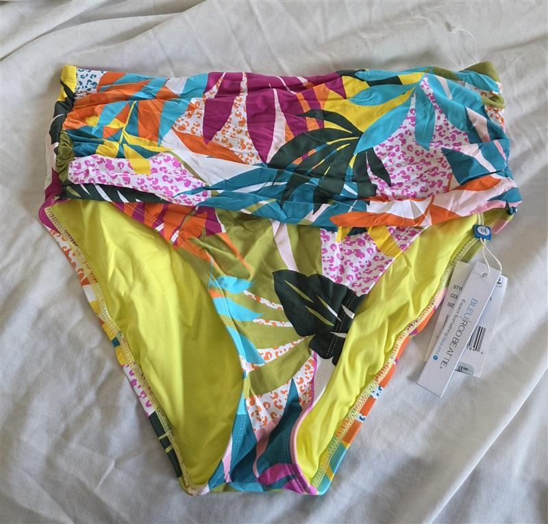 NWT Bleu Rod Beattie 10 Wild Heart High Waist Bikini Swim Bottom 132479