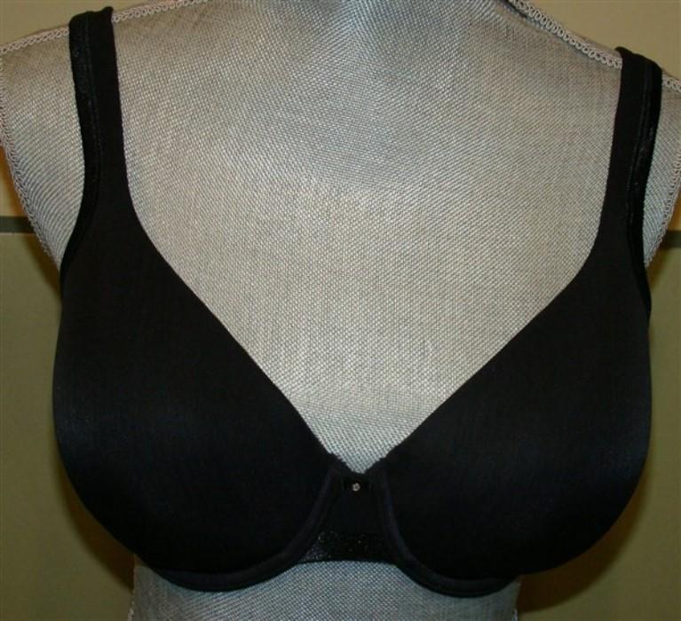 NWOT Vanity Fair 40C Illumination Black Full Coverage Underwire Bra 75338 132500