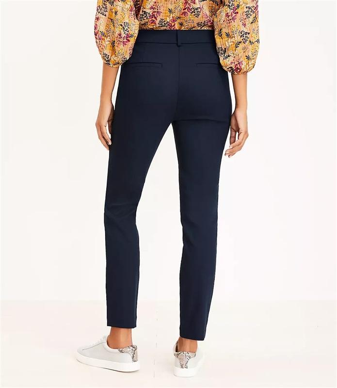 NWOT The Loft 0P Sutton Skinny pants Navy Blue 132504