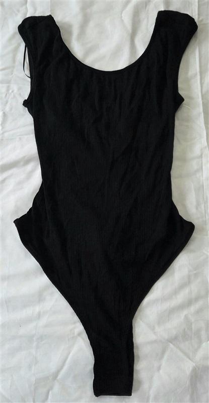 NWOT LUSH 2X Bodysuit Meadow Cross Back Black 132506