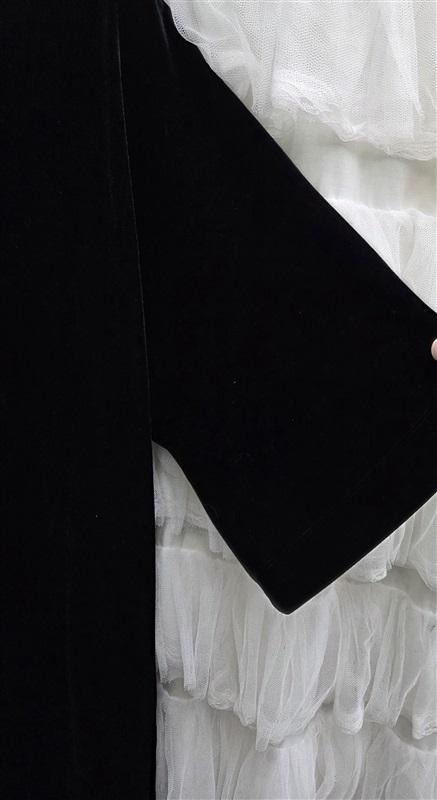 NWOT Chicos 2 12-14 Velvet Boat Neck Cocktail Dress Black 132509