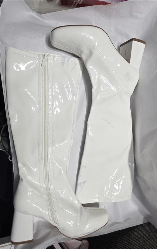 NWOT Dream Pairs 8.5 Dreamy Desire Square Toe Chunky Knee High Gogo Boots 132513