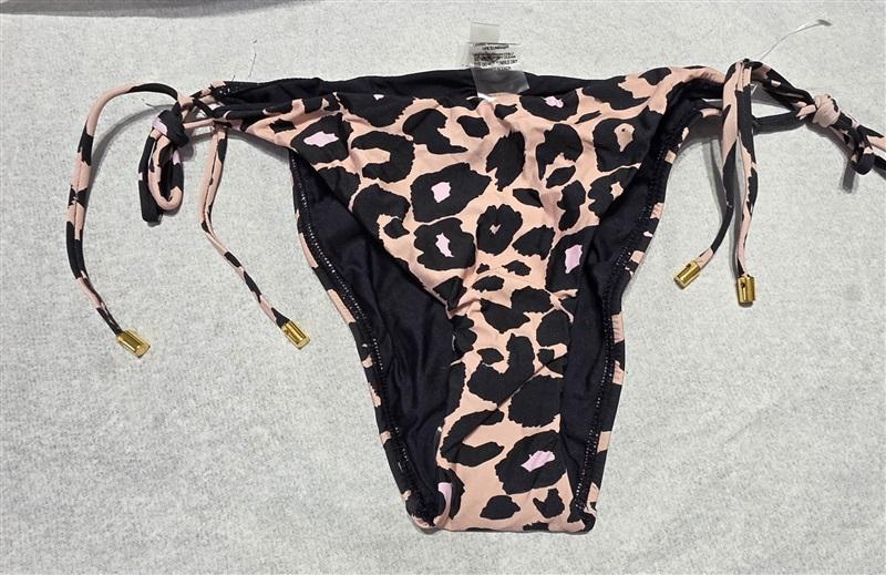 NWOT Pilyq M Nala Side Tie Teeny Bikini Swim Bottom Animal Print 132530