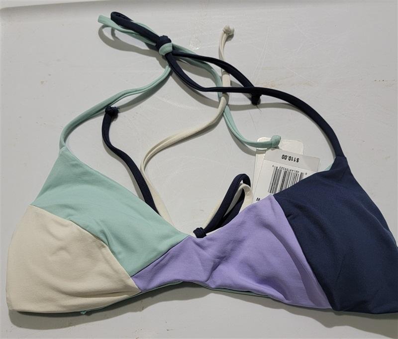 NWOT L*Space XS Sea Glass Color Block Bikini Swim Top SPW 132533