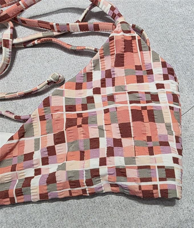 NWT L*Space Small Kristen Top Fly Back Blocks Bikini Top BLP 132534
