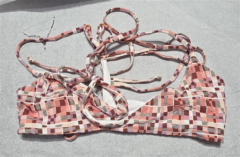 NWT L*Space Small Kristen Top Fly Back Blocks Bikini Top BLP 132534
