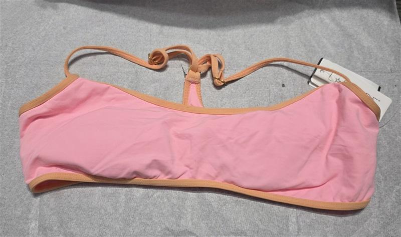 NWT L*Space Pamela Top Bikini Bottom CPT Pink Orange 132538