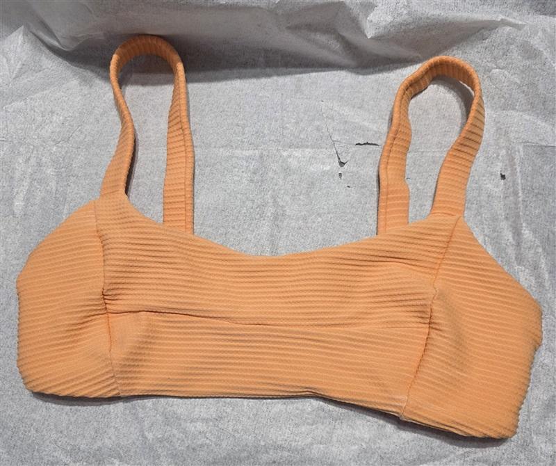 NWOT L*Space D Jess Orange Tangerine Eco Repreve CRM Bikini Swim Top 132540