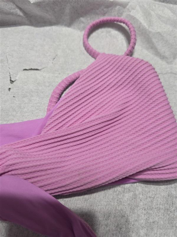 NWOT L*Space Anthropologie XS Chloe Top Purple Bikini Swim Top 132541