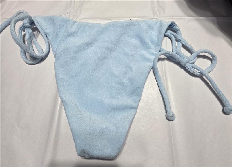 NWT L*Space M Lennox SKB Blue Tie Side Bikini Bottom 132552