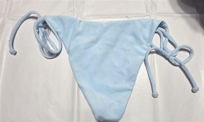 NWT L*Space M Lennox SKB Blue Tie Side Bikini Bottom 132552