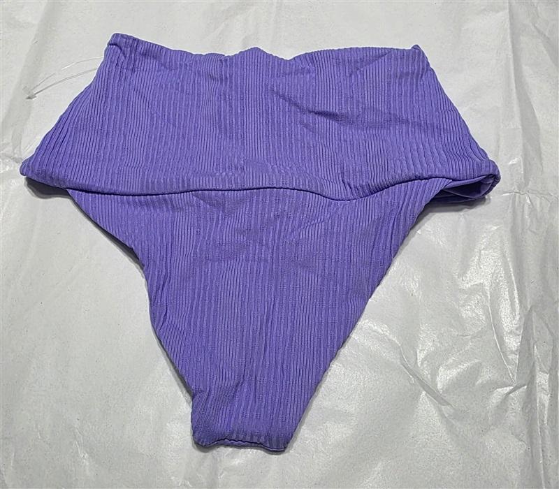NWOT L*Space XS Everyday Pursuits Rib Desi Bikini Bottom Purple 132565