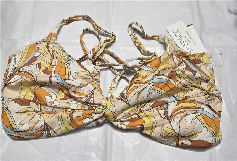 NWT L*Space Ringo D Soulshine Floral Bikini Swim Top 132569