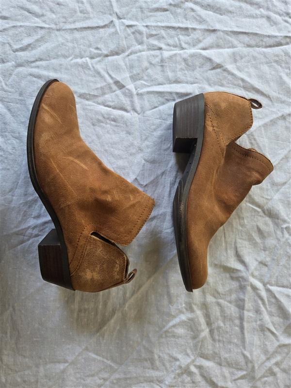 NWOT Lucky Brand 8 Brown Suede Leather Ankle Boots 132592