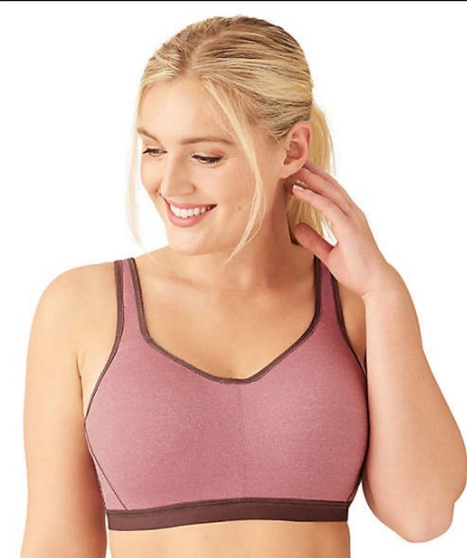 NWt Wacoal 40D High Impact Underwire Sports Bra 855229 Pink 132599