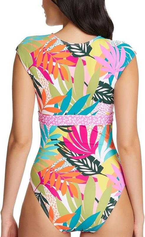 NWT Bleu Rod Beattie 20W Wild at Heart Cap Sleeve MIO 1pc Swimsuit 132601