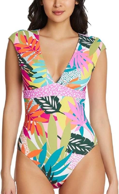 NWT Bleu Rod Beattie 20W Wild at Heart Cap Sleeve MIO 1pc Swimsuit 132601