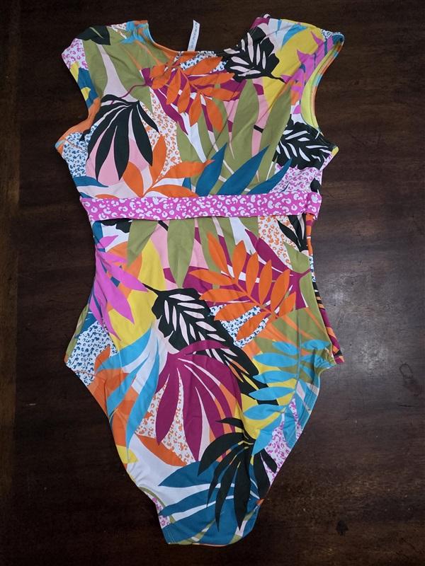 NWT Bleu Rod Beattie 20W Wild at Heart Cap Sleeve MIO 1pc Swimsuit 132601