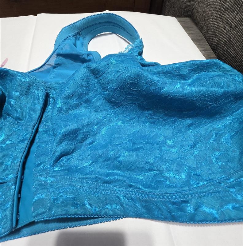 NWOT Comfort Choice 54DD Teal Lace Posture Support Soft Cup Bra 132606