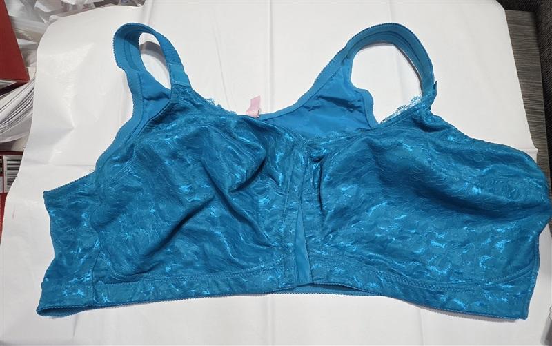 NWOT Comfort Choice 54DD Teal Lace Posture Support Soft Cup Bra 132606