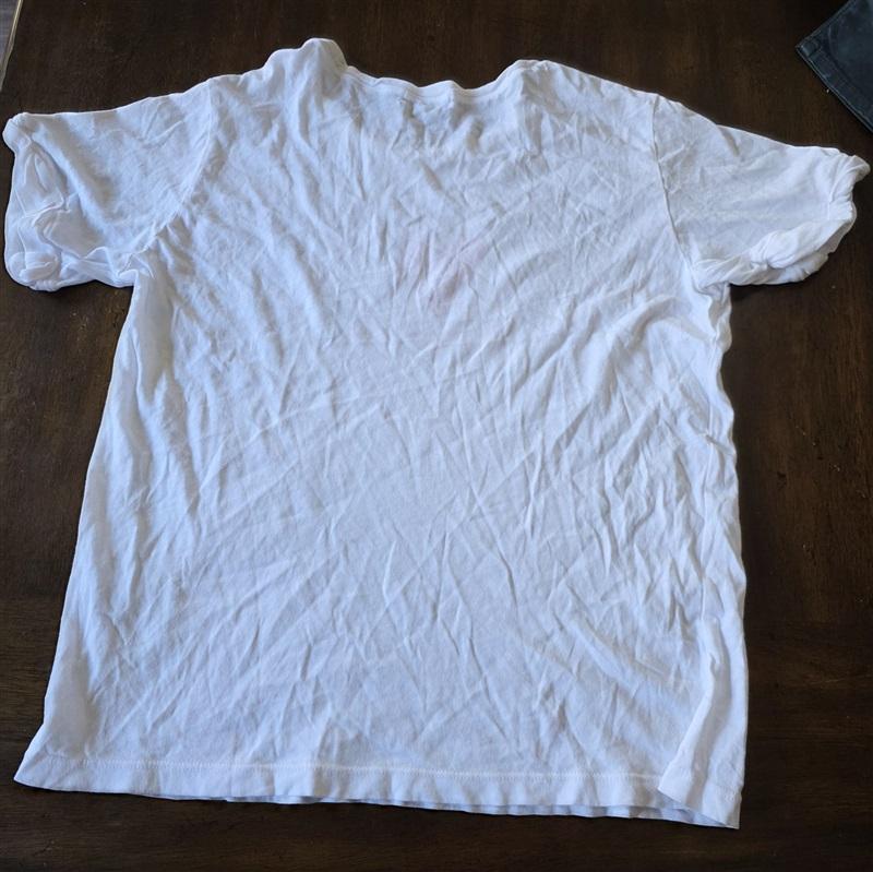NWOT Michael Stars M LOVE Yourself Short Sleeve T Shirt White Red 132623
