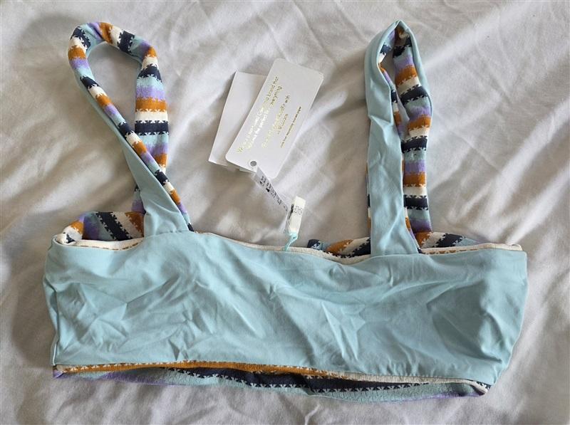 NWT L*Space Anthropologie XS Stripe Over The Moon 3pc Set Bikini Swim 132627