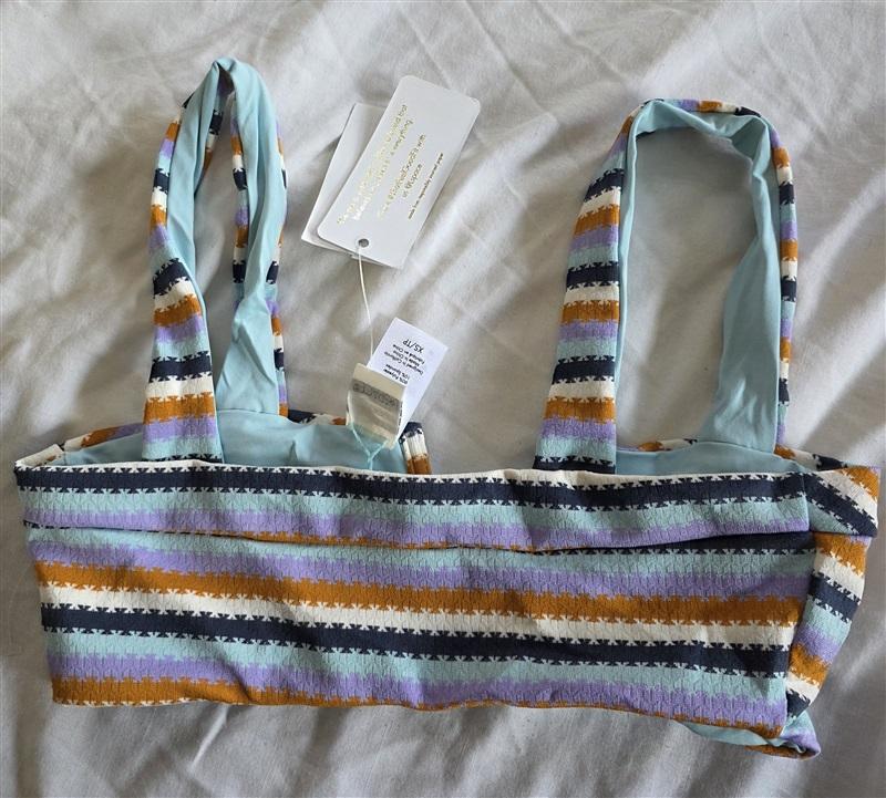 NWT L*Space Anthropologie XS Stripe Over The Moon 3pc Set Bikini Swim 132627