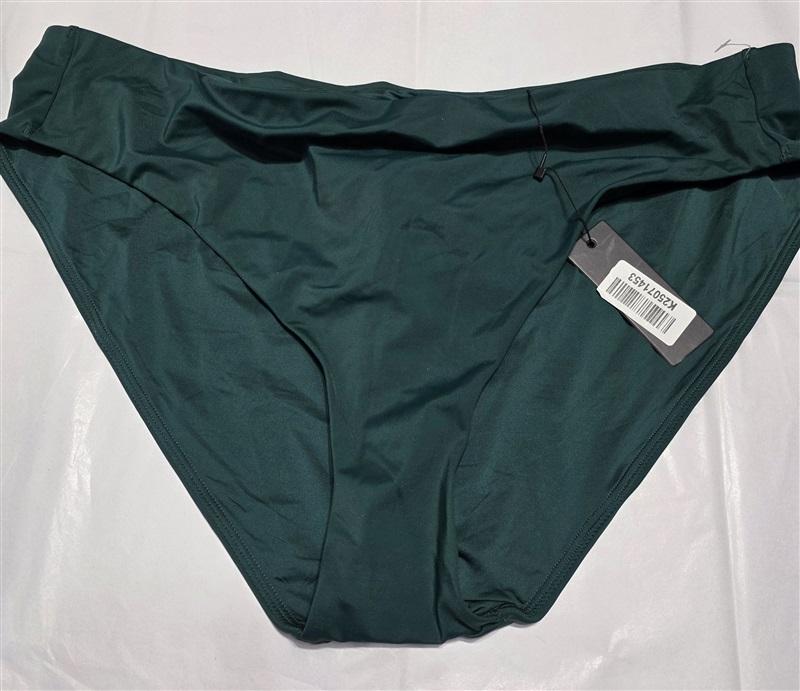 NWT CUUP 3Xl The Highwaist Swim Bottom Green Hi Rise Bikini 132629
