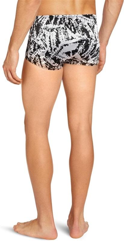NWT Speedo 28 X-Ray Vision Mesh Flip Turns Swim Square Brief Trunk 132633