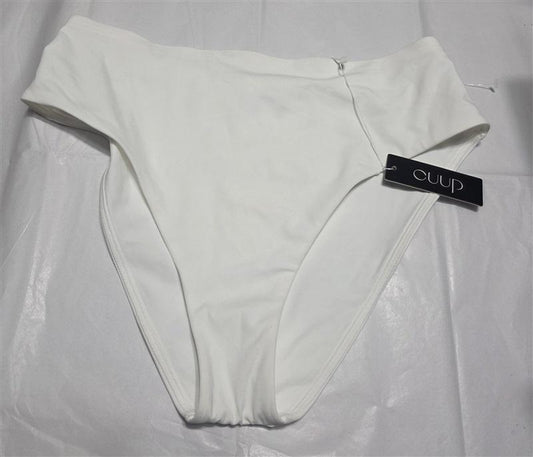 NWT CUUP 5 or XL The Highwaist Swim Bottom Teal Blue Hi Rise Bikini 132634