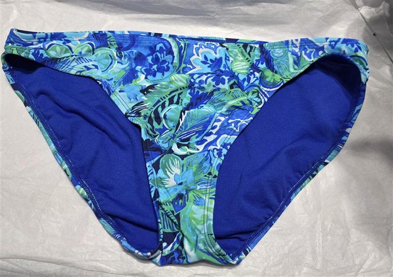 NWT Ralph Lauren 6 Exotic Paisley Low-Rise Bikini Blue Swim Bottom 132666