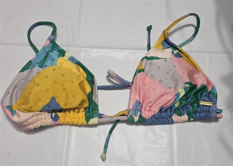 NWOT Volcom Growing On Polka Dot L Triangle Bikini Swim Top 132693