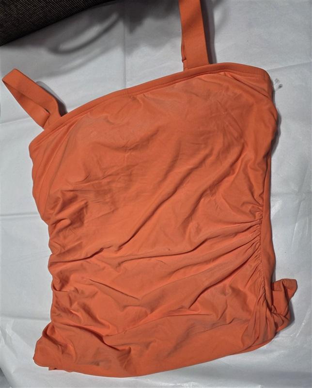 NWOT Carmen Marc Valvo M Boston Proper Square Neck Tankini Top 132709