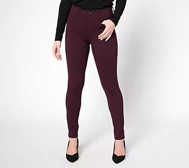 NWOT Liverpool 22W Madonna Legging Point Pants Skinny Aubergine 132717