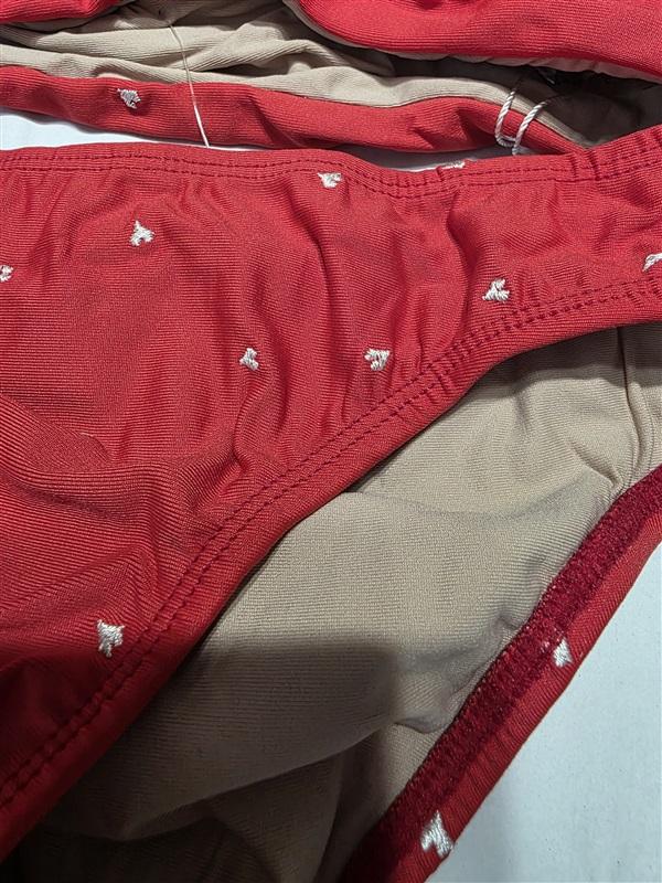 NWT PQ PIlyq 12 Anna Red and White Heart Girls Bikini 132719