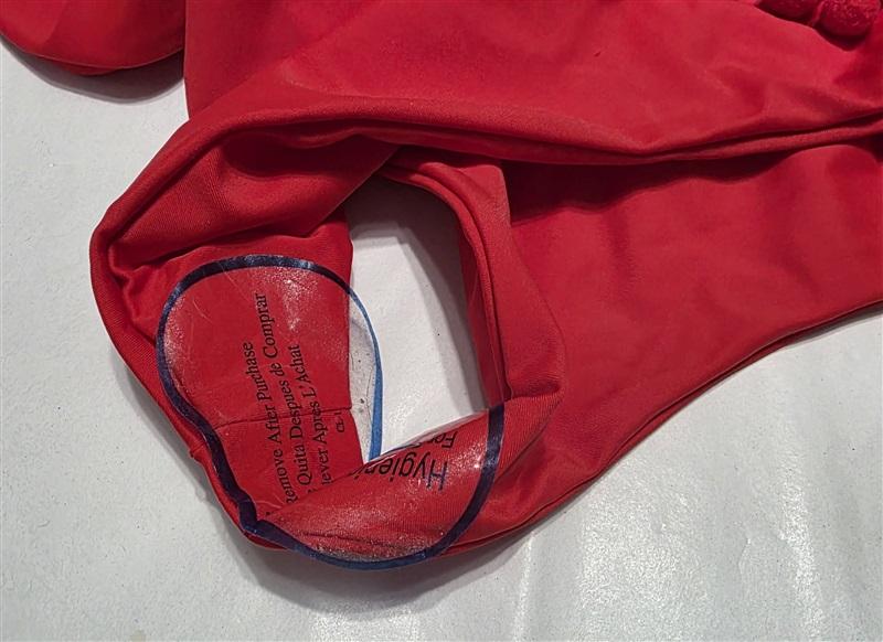 NWT Tularosa Red Thessy Sheer Pom Pom Bikini Bottom Swim 132730