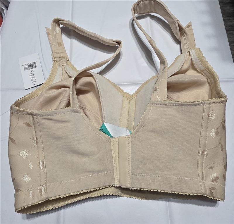 NWT Elila Jacquard 34I Softcup Bra Cushioned Straps 1305 Beige 132045