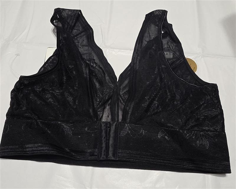 NWT Wacoal 34 Net Effect Soft Cup Bra 810340 Black 132737