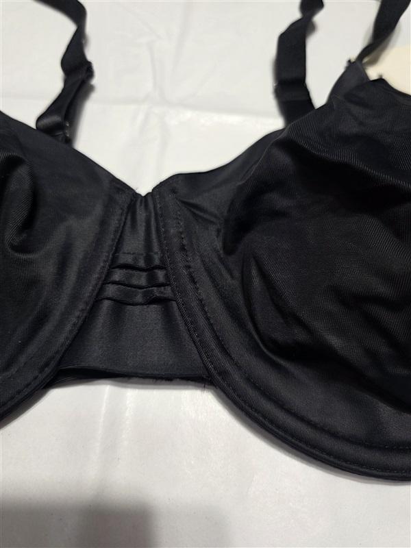 NWT Wacoal 36D Back At Ease Underwire 855308 Black Bra 132738