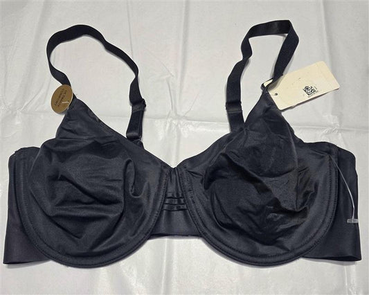 NWT Wacoal 36D Back At Ease Underwire 855308 Black Bra 132738