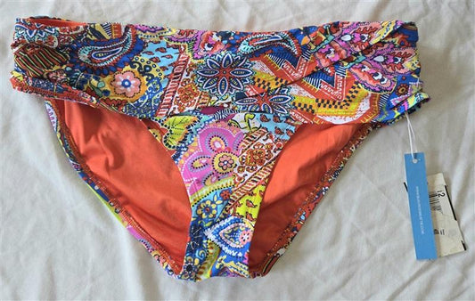 NWT Bleu Rod Beattie 8 Groovy Baby Fold-over Banned Bikini Swim Bottoms 132743