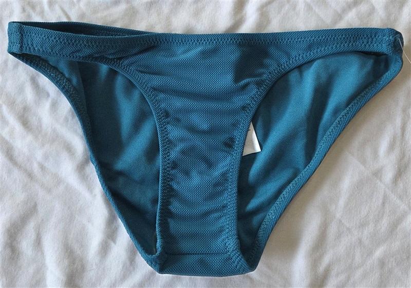 NWOT Volcom Simply Solid XS Cheeky Bikini Swim Bottoms Teal 132756